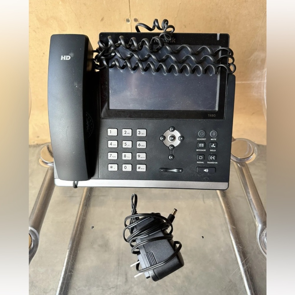 Yealink SIP-T48S 7 Optima Gigabit  Color Touchscreen 16 Line IP Phone - Black